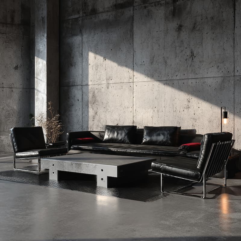 Contemporary Brutalist Interior